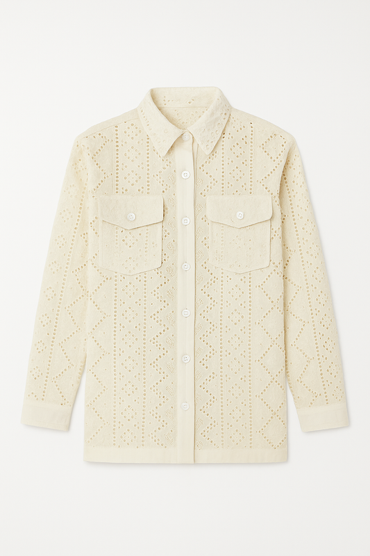 Organic Cotton Eyelet Shirt